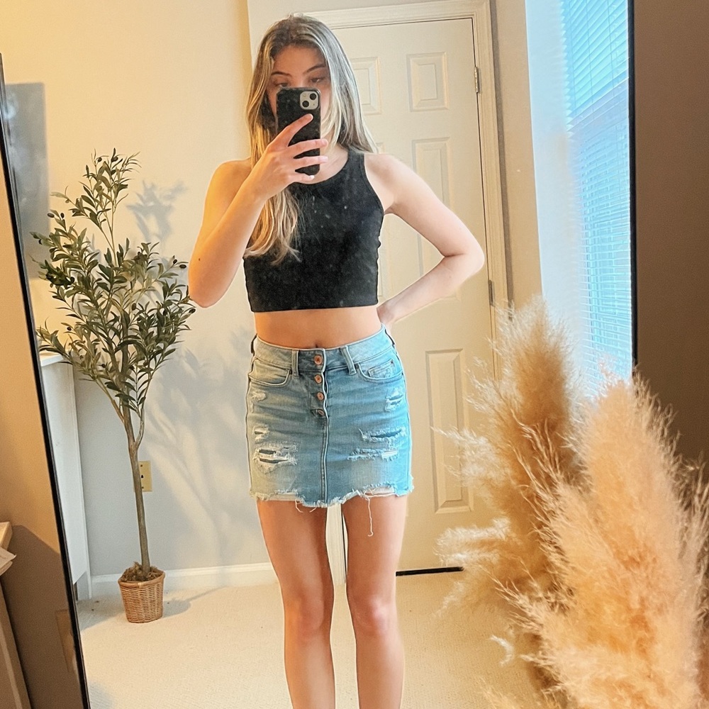 American Eagle Denim Mini Skirt